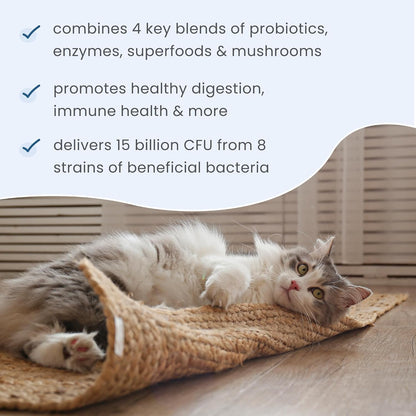 Bark & Whiskers Probiotics + Enzymes - Probióticos y Enzimas para Perros y Gatos - 60 Cucharadas – Image 5