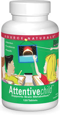 Source Naturals Attentive Child – 120 Tablets – Cognitive Nutrients for Children