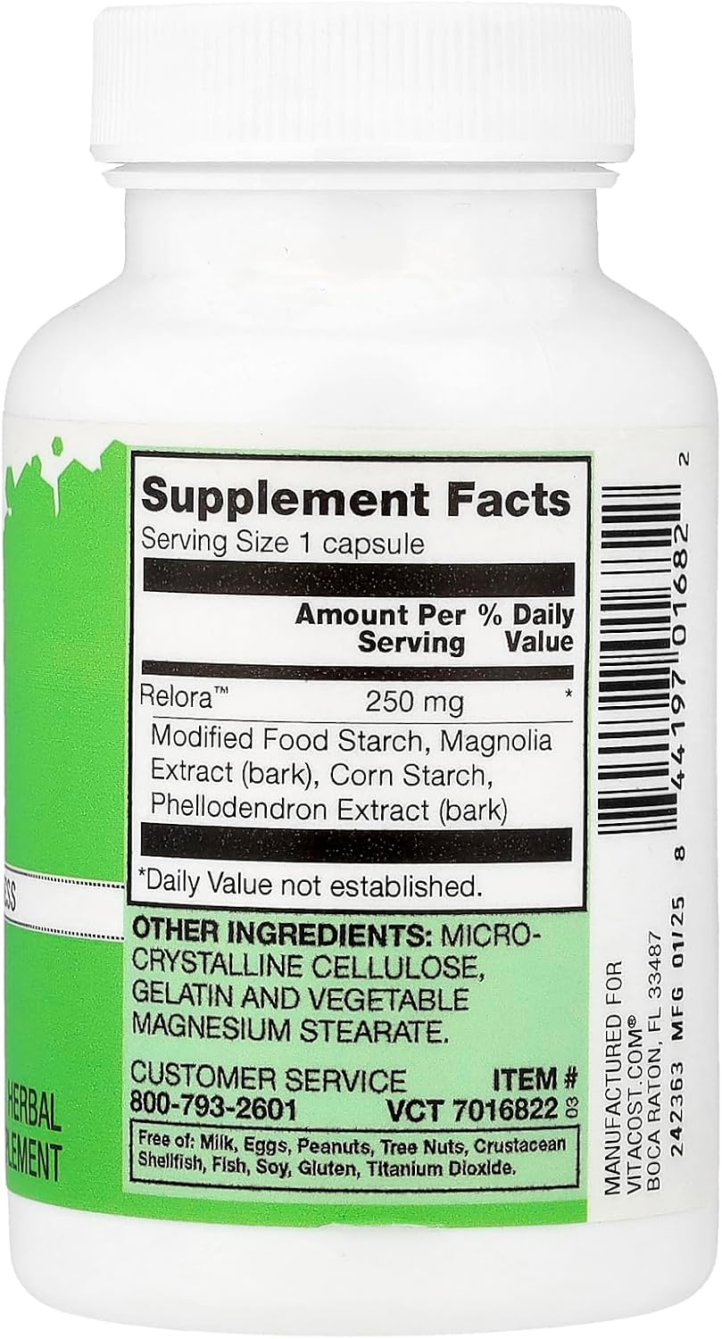 Vitacost Relora™ Extract Blend, 90 cápsulas