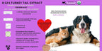 Extracto de Cola de Pavo para Perros y Gatos – 25% Beta Glucanos – Concentrado 8:1-12:1 – 250 Raciones