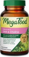 MegaFood Baby & Me 2 Prenatal DHA y Colina, 60 Cápsulas
