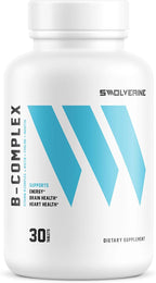 Swolverine Complejo B - Vitaminas B1, B2, B3, B5, B6, B7, B9, B12 con Colina e Inositol (30 Dosis)