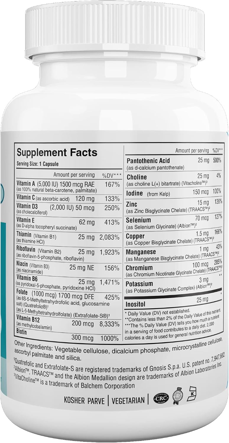 Nutri Supreme Ultimate Multivitamin - Complejo Multivitamínico para Hombres y Mujeres con Vitaminas Metiladas, 90 Días