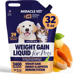 Ganador de peso de alto contenido calórico para perros y gatos - Suplemento multivitamínico en gel con omega-3 y calcio