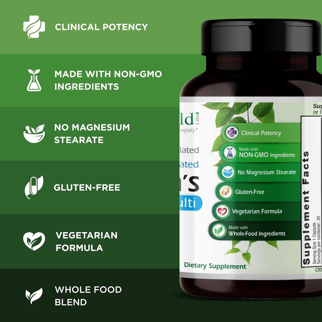 EMERALD LABS Multivitamínico diario para hombres - Sin aditivos - 30 cápsulas vegetales