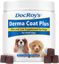 Doc Roy's Derma Coat Plus, Soft Chews with Omega 3-6-9 and Biotin for Dogs, 120 Count