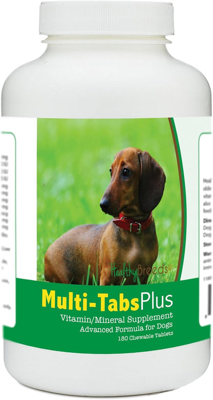 Healthy Breeds Dachshund Multi-Tabs Plus Chewable Tablets 180 Count – Image 1