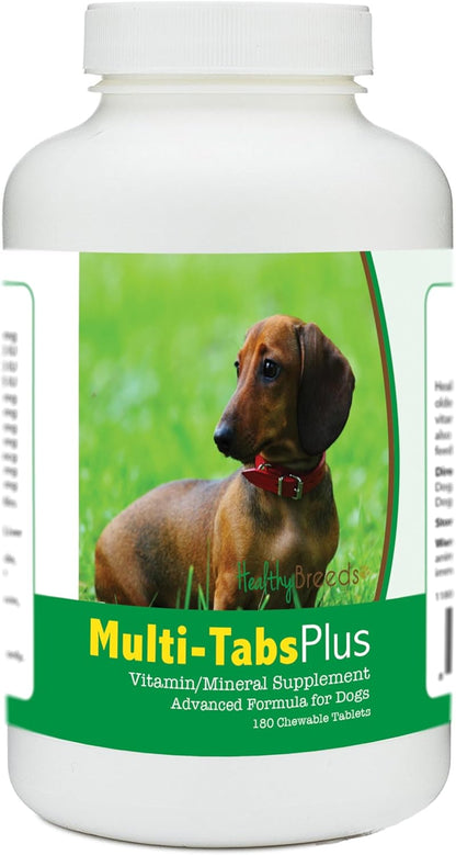 Healthy Breeds Dachshund Multi-Tabs Plus Comprimidos Masticables para Perros, 180 unidades – Image 1
