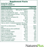 NaturesPlus Source of Life Women - 60 Comprimidos - Suplemento Multivitamínico y Mineral
