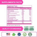 Complejo B de Alta Potencia para Mujeres con Liberación Prolongada - LOVITA - Vitaminas B con Hierro, Vitamina C, Arándano Rojo, Corteza de Pino y Té Verde - 90 Comprimidos (3 Envases de 30)
