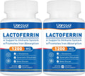 Uarcool Lactoferrina 1200mg - Apoyo Inmunitario, Sin Gluten, Vegetariano - 120 Cápsulas (2 Envases de 60)
