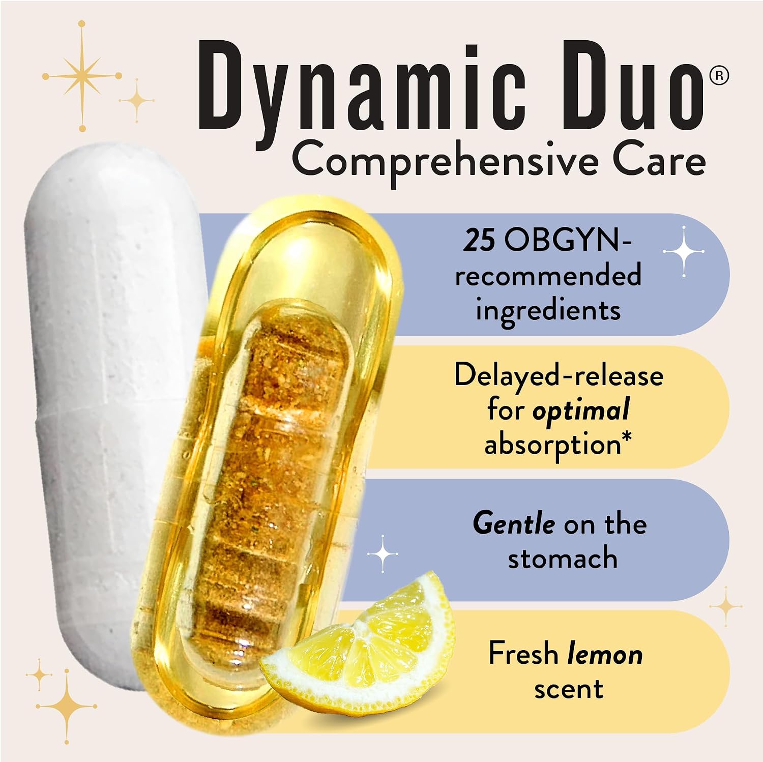 Legendairy Milk Dynamic Duo® Prenatal - Vitaminas Prenatales 2-en-1 con DHA y Folato Metilado - 25 Vitaminas y Minerales para Cada Etapa, 30 Días