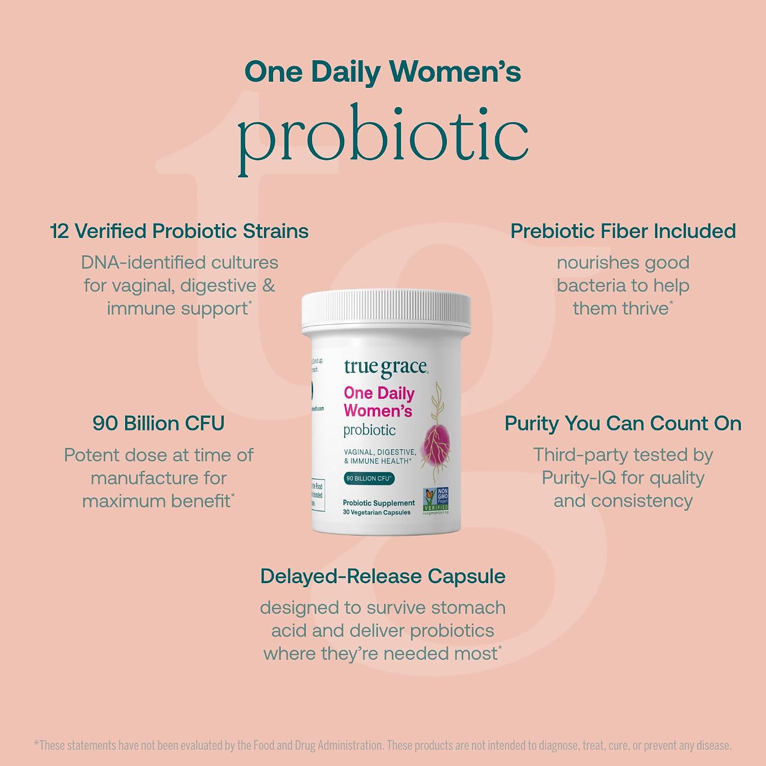 True Grace Pack Mujer 40+: Multivitamínico y Probiótico (30 Días)