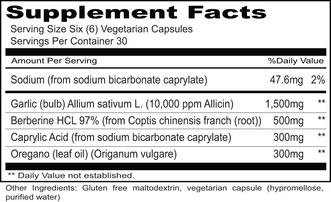 Priority One Vitamins SIBOtic™ (180 Cápsulas) - Fórmula Clínica para el Equilibrio Bacteriano Intestinal