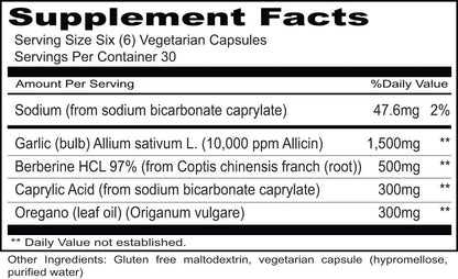 Priority One Vitamins SIBOtic™ (180 Cápsulas) - Fórmula Clínica para el Equilibrio Bacteriano Intestinal – Image 2