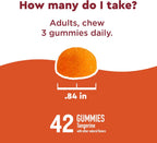 Nature Made Wellblends ImmuneMAX Gominolas con Vitamina C, Zinc, Vitamina D3 y Selenio, 42 gominolas sabor mandarina