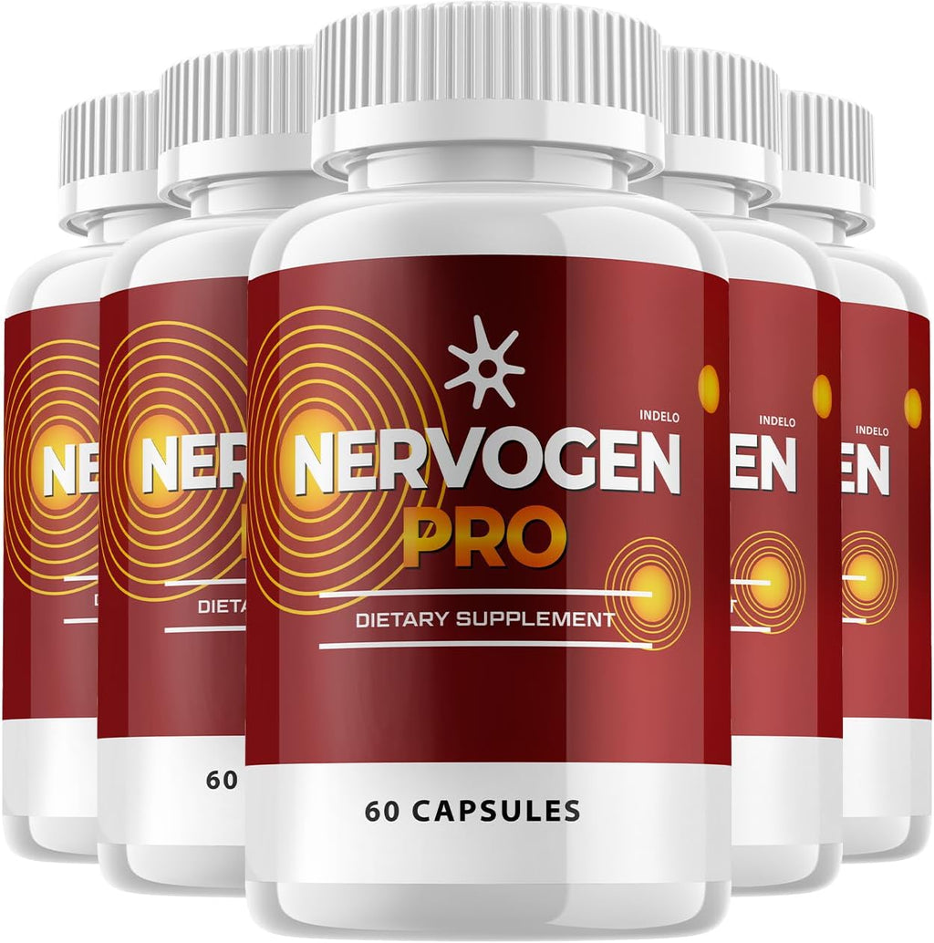Nervogen Pro Cápsulas para Neuropatía con Vitamina C y Zinc - Complemento Alimenticio (300 Cápsulas)