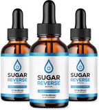 Sugar Reverse Drops, Suplemento Líquido con Cromo, Fórmula Avanzada, 3 Botellas