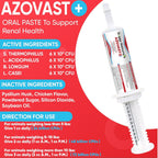 Azovast Plus – Suplemento Renal para Perros y Gatos, Pasta Oral (60 cc)