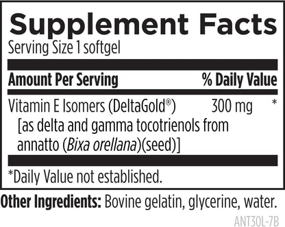 Designs for Health Annatto-E 300mg – La vitamina E contribuye al funcionamiento normal del sistema inmunitario. – Image 2