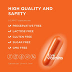 Live Vitamins Complejo Multivitamínico y Mineral con Coenzima Q10