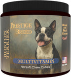 Multivitamínicos Boston Terrier - 90 comprimidos con bacon