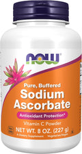 NOW Foods, Ascorbato de Sodio en Polvo, Vitamina C Tamponada, 227 g (8 oz)