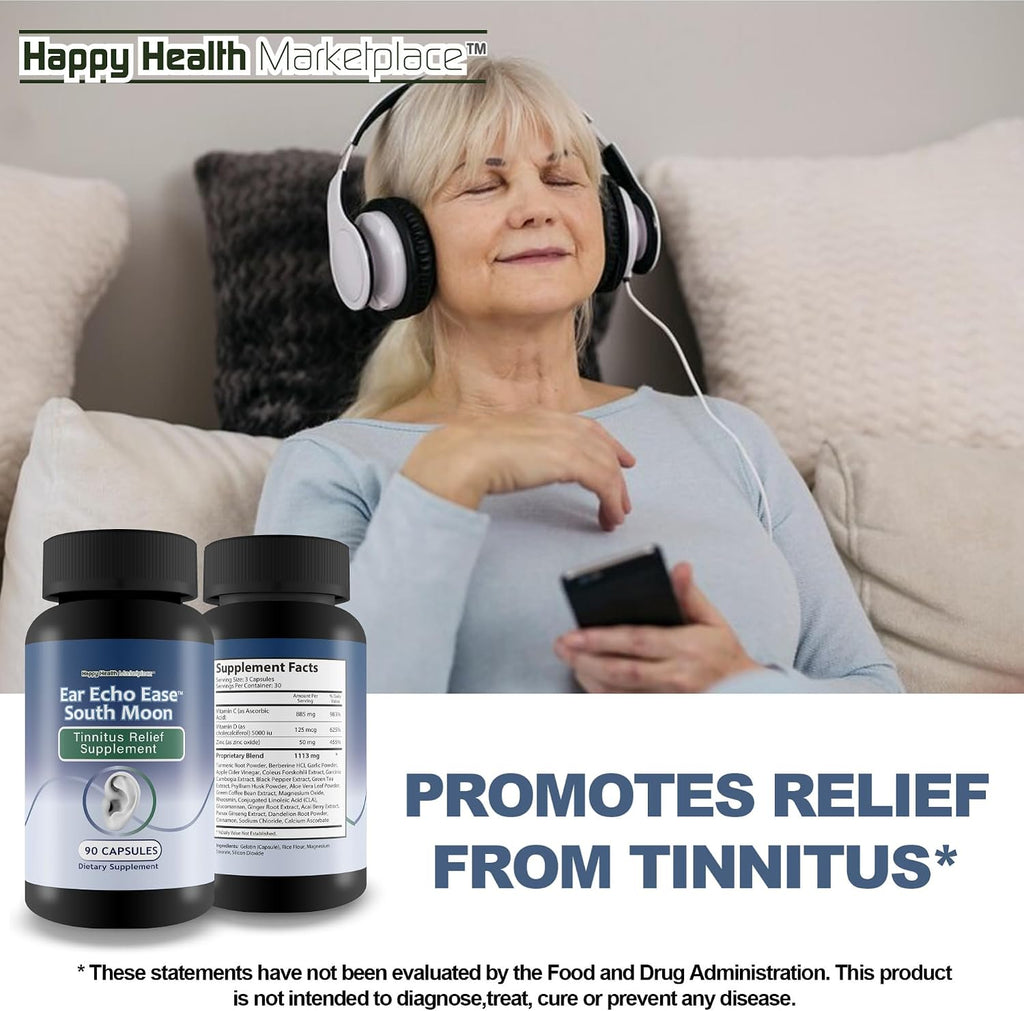 Happy Health Marketplace Ear Echo Ease - Alivio para el Tinnitus