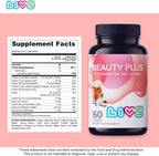 LIVS Beauty Plus Gummy Vitamins - Biotin Gummies for Hair, Skin and Nails