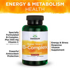 Swanson Super Stress Complejo B - Complemento de vitaminas B para energía y bienestar (240 cápsulas, pack de 2)