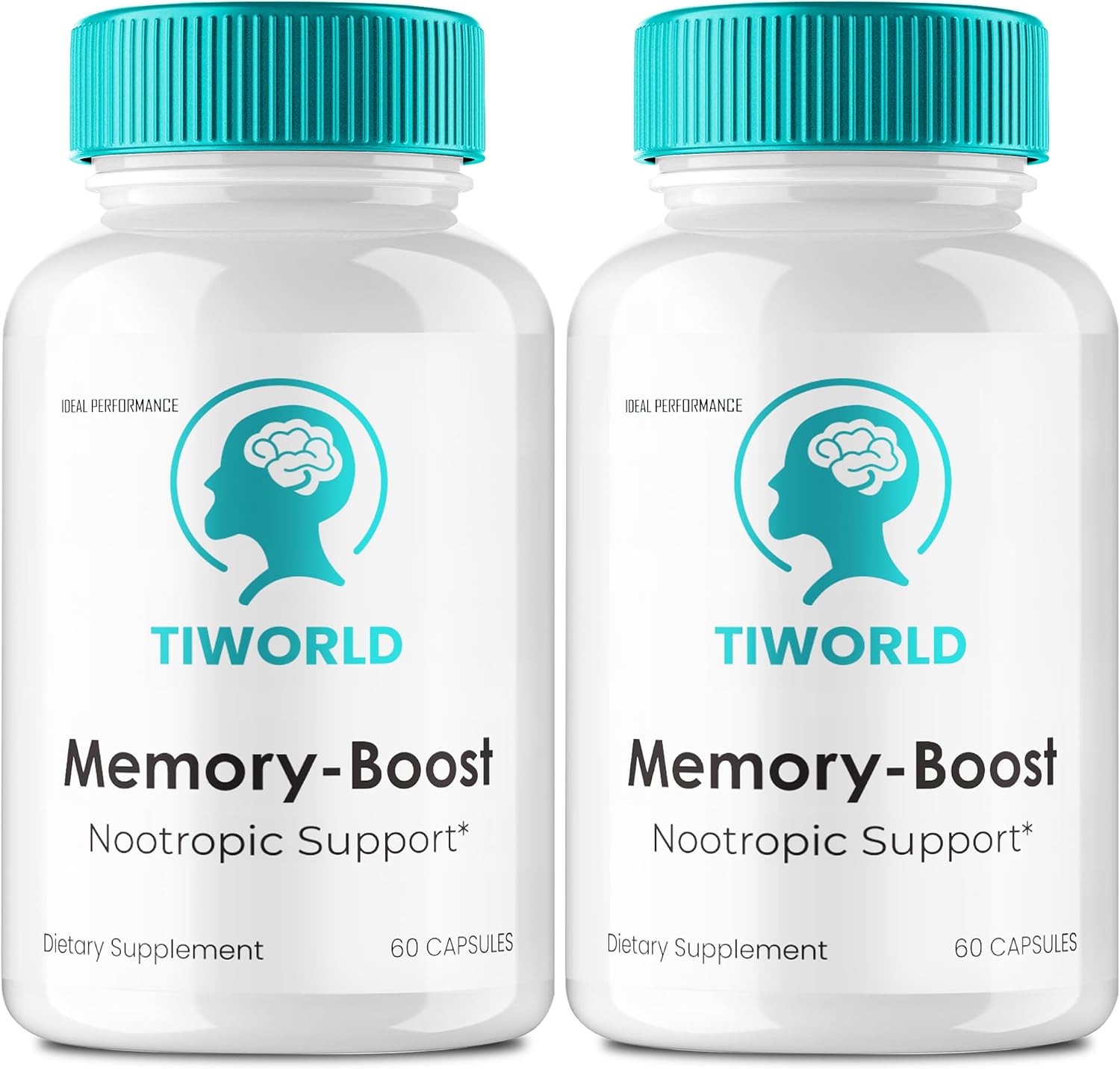 Tiworlde Memory Boost Capsules - Suplemento Nootrópico Avanzado para la Memoria y la Salud Cerebral (2 Pack)