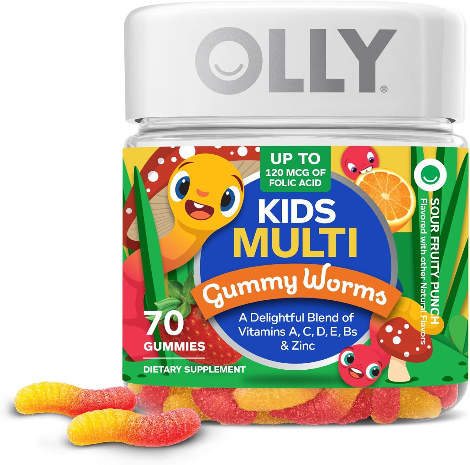 OLLY Kids Multivitamin Gummy - Gomitas multivitamínicas para niños, 70 unidades