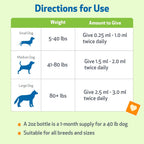 Pet Wellbeing Olmo Resbaladizo para Perros - Suplemento Digestivo y de Garganta - Extracto Orgánico de Hierba Única - Fórmula Líquida 59 ml