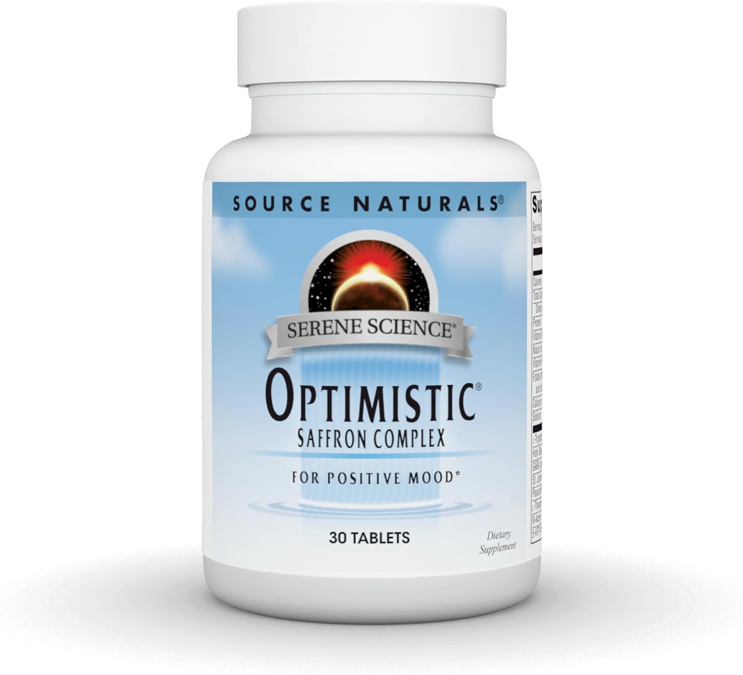 Source Naturals Serene Science Optimistic Saffron Complex - 30 Comprimidos