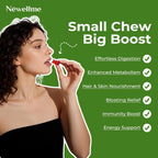 NEWELLME Gominolas de Vinagre de Manzana con la Madre y Vitamina B12 - Sin Azúcar, Veganas, 30 unidades