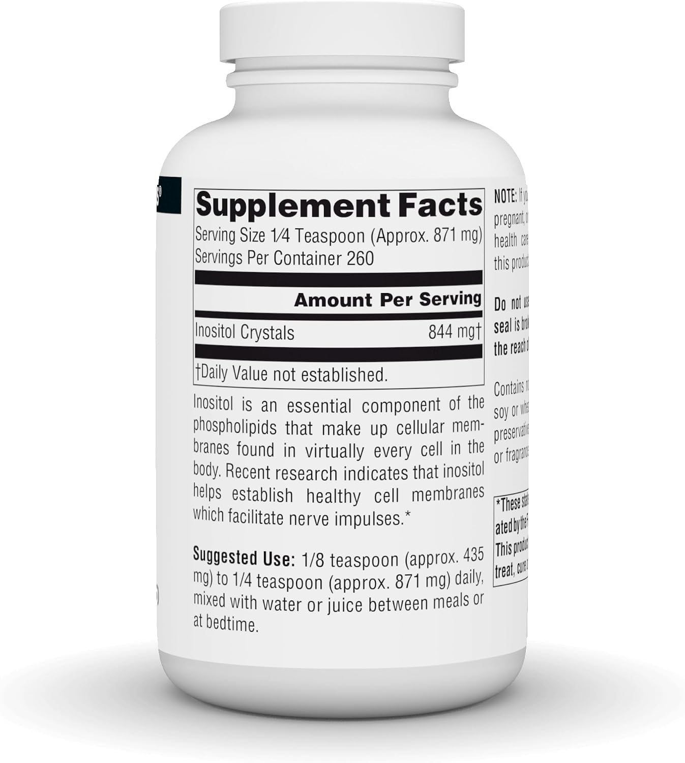 Source Naturals Pure Inositol 844 mg - Cristales - 227 g