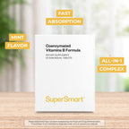 Supersmart - Fórmula B Coenzimada - Contiene todas las vitaminas del grupo B - Cinco veces más activa | Sin OGM y Sin Gluten - 30 Comprimidos