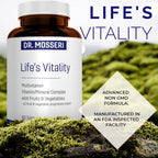 Life's Vitality Multivitamínico Vegano para Hombres y Mujeres - 42 Frutas y Verduras, Vitamina D, 90 Comprimidos