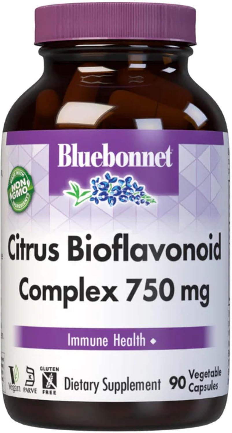 Bluebonnet Citrus Bioflavonoid Complex 750 mg - 90 Cápsulas Vegetales