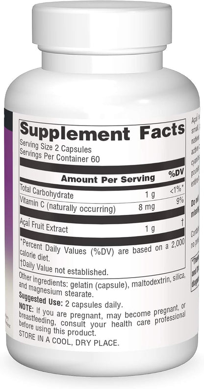 Extracto de Acai 500 mg, 120 Cápsulas – Image 2