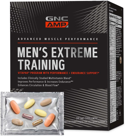GNC AMP Men’s Extreme Training Vitapak – Mejorar el rendimiento y la resistencia: La mezcla de nutrientes y la – Image 1