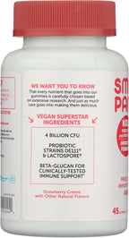 SmartyPants Kids Probiotic Complete, Fresa Crema, 45 gominolas