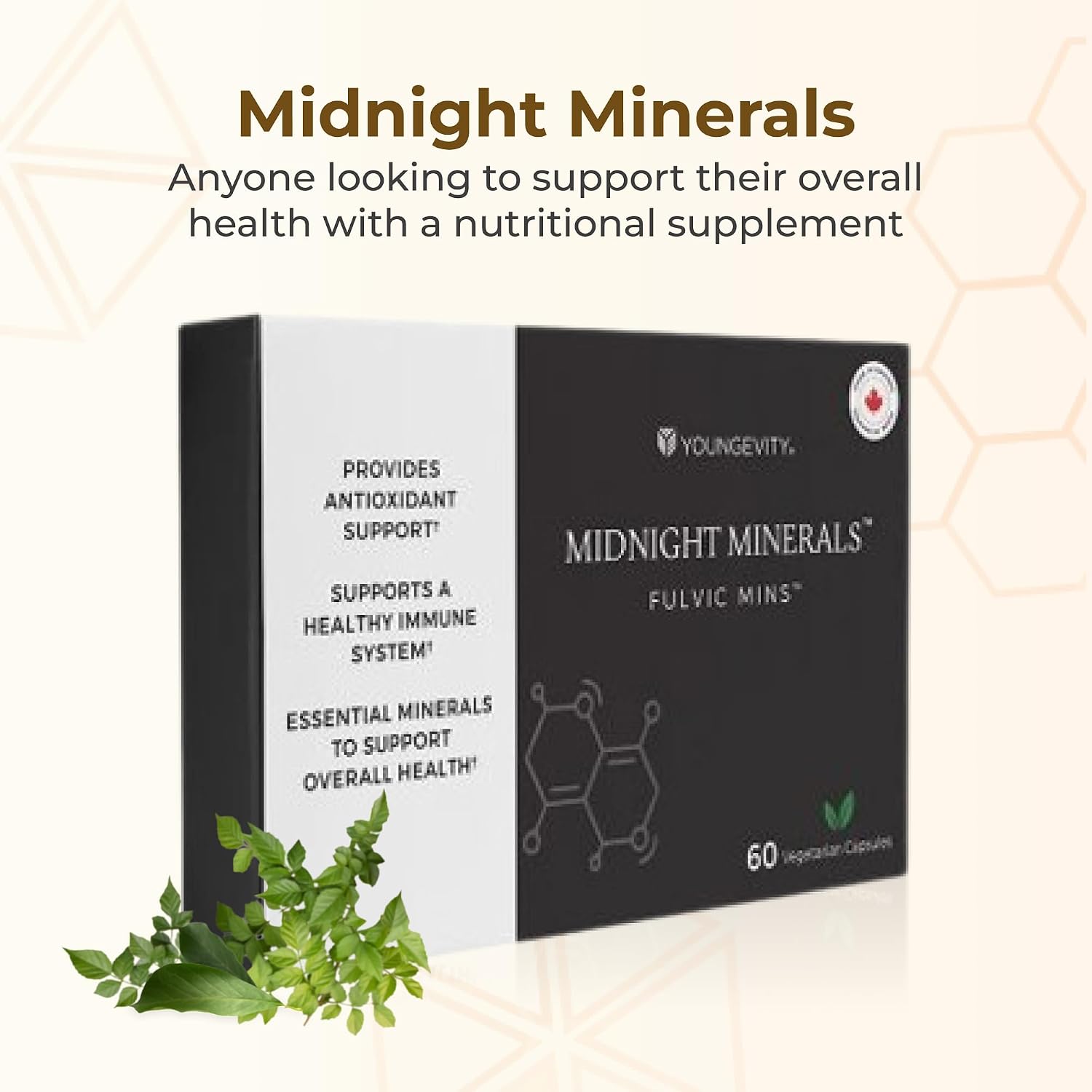 Youngevity Midnight Minerals Fulvic Mins 60 Cápsulas