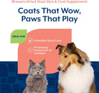 NaturVet Levadura de Cerveza con Vitaminas para Perros y Gatos - 1000 Comprimidos Masticables