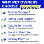 PAWFECTCHEW Aceite de Pescado para Perros - Omega-3 Natural - Apoyo para Piel y Pelaje - Suplemento Líquido con EPA y DHA - 473ml (16oz)