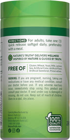Nature's Truth Vitamina D3 2000 UI | 300 Cápsulas Blandas | Alta Potencia | Sin Gluten y Sin OMG