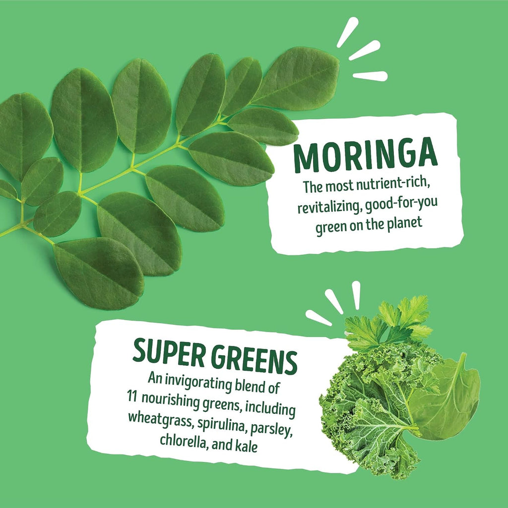 Kuli Kuli Super Energy Gummies - Suplemento Energético Natural con Moringa, Sin Cafeína - 60 Gominolas No GMO, Sin Gluten