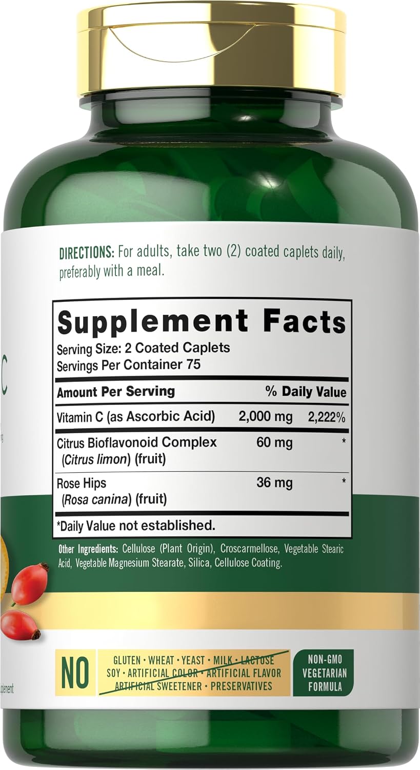 Carlyle Vitamina C 2000 mg con Rosa Mosqueta, 150 Comprimidos