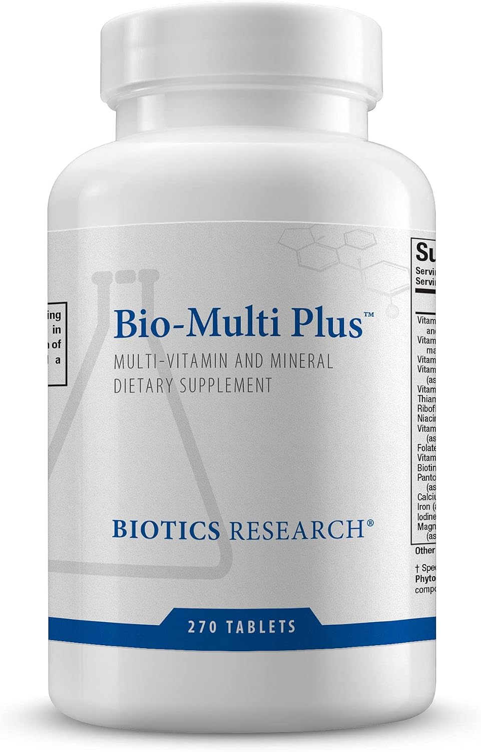 Bio-Multi Plus - Complejo Multivitamínico y Mineral con Minerales Traza de Origen Vegetal, 270 Comprimidos