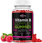 ReviNutra Complejo B en Gominolas con Vitaminas C, Zinc, Magnesio y CoQ10, 60 Gominolas Sabor Frambuesa